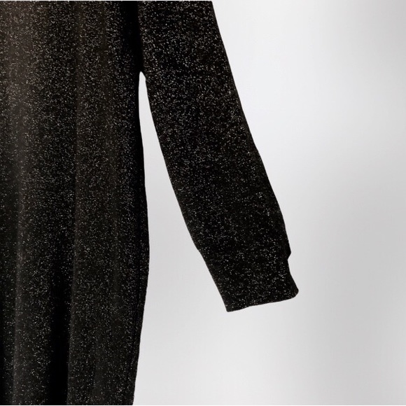 LOFT Plus Shimmering Black Sweater Dress size 20/22 NWT - Picture 7 of 16